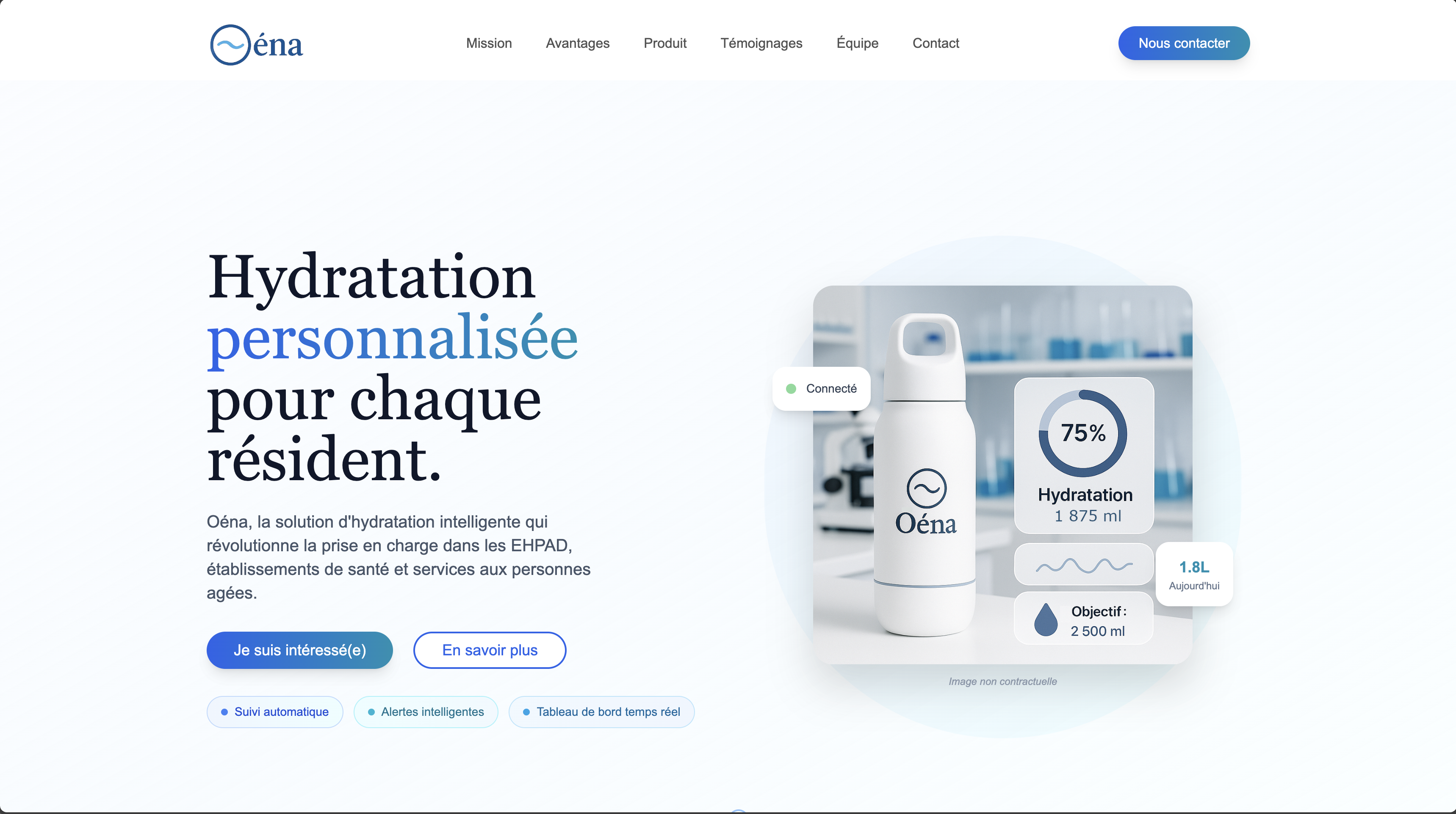 Landing page présentation produit